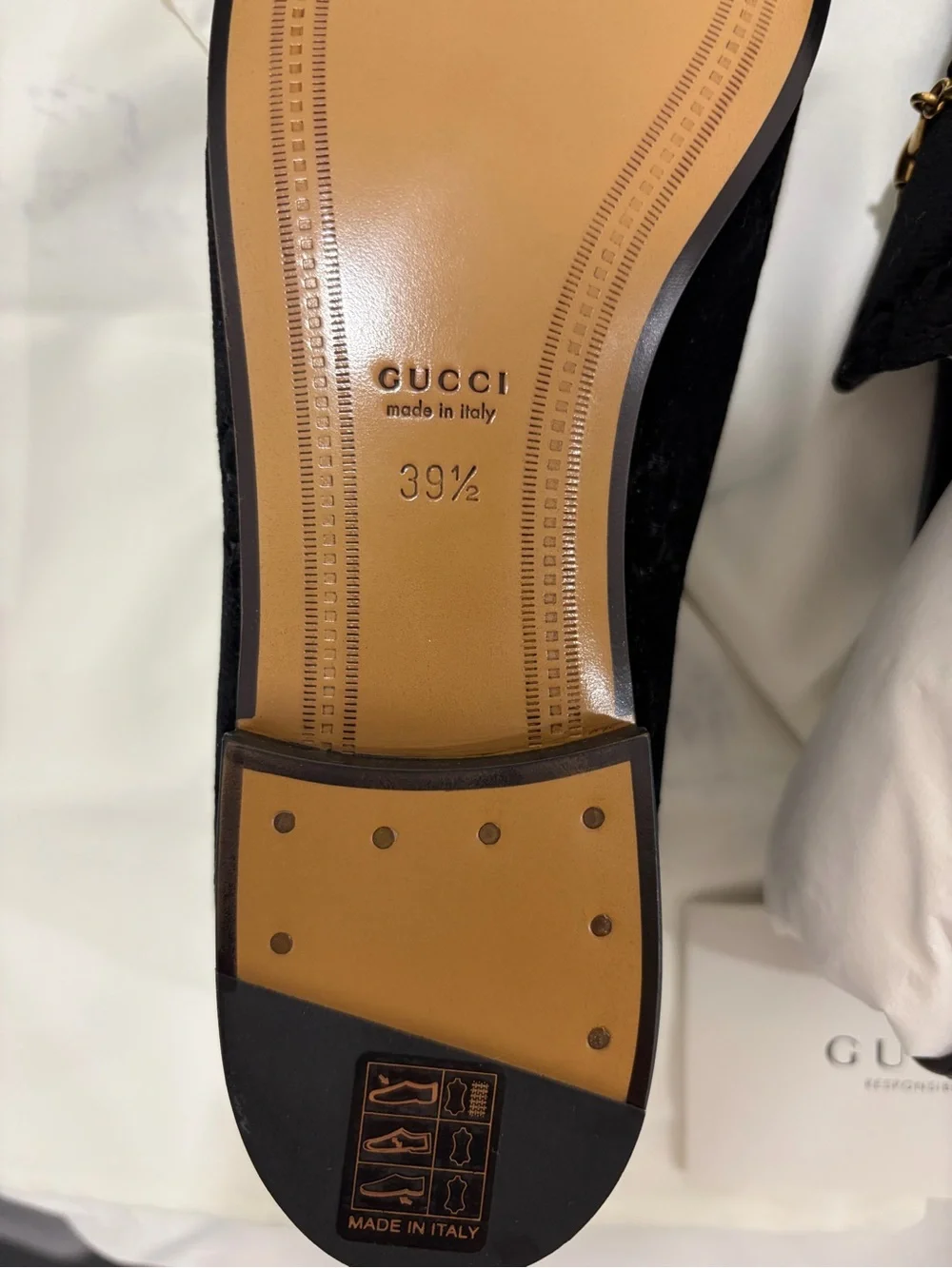 Gucci Black Velvet Horsebit Slip-On Loafers